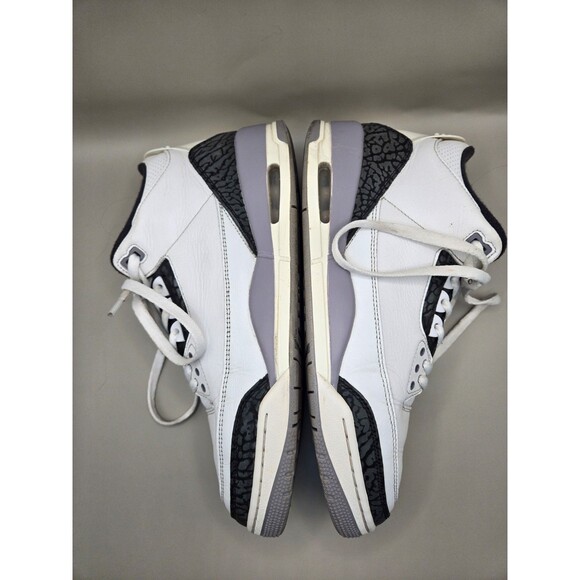 Air Jordan 3 Retro Shoes Men\'s 10.5 Cement Grey Athletic Lifestyle OG Sneakers main image 5